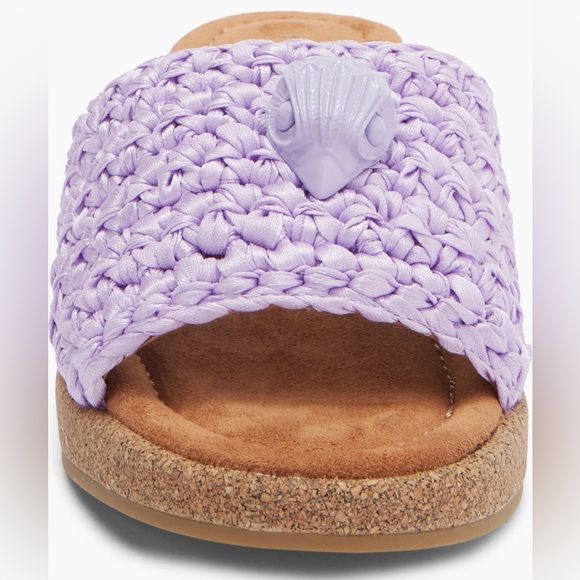 Kurt Geiger Lilac Woven Wedge Sandals NIB NWT - Picture 3 of 6